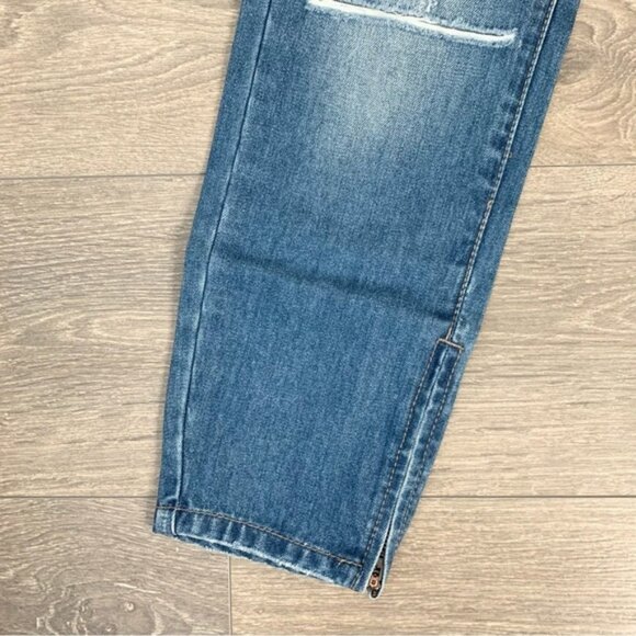 Free People One Teaspoon Freebirds Skinny Jeans Distressed Zip Ankle low rise - Picture 8 of 16